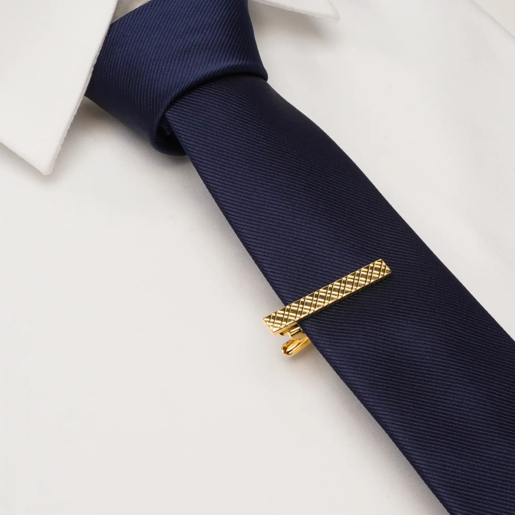 Gold Pattern Tie Clip