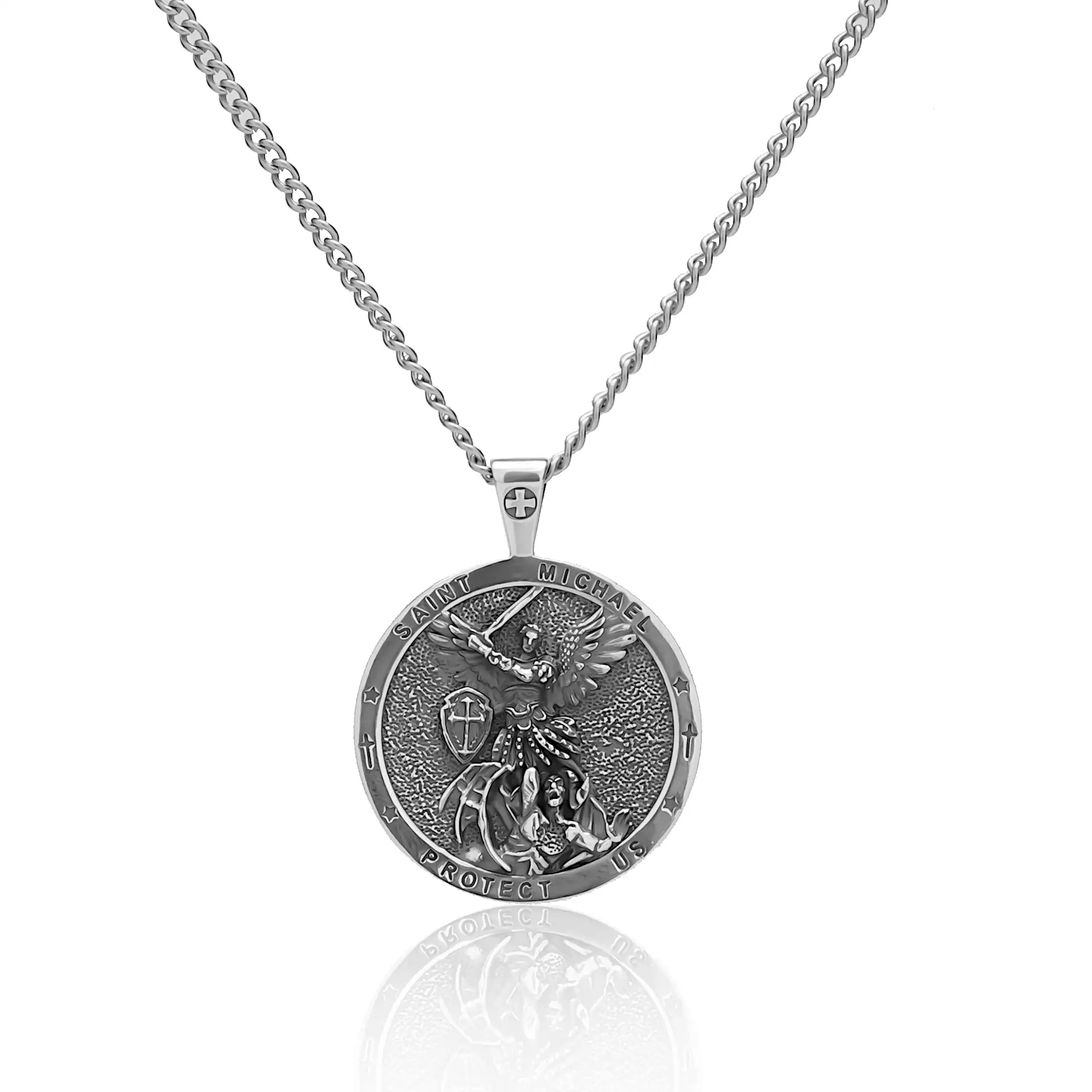 Archangel Michael pendant silver