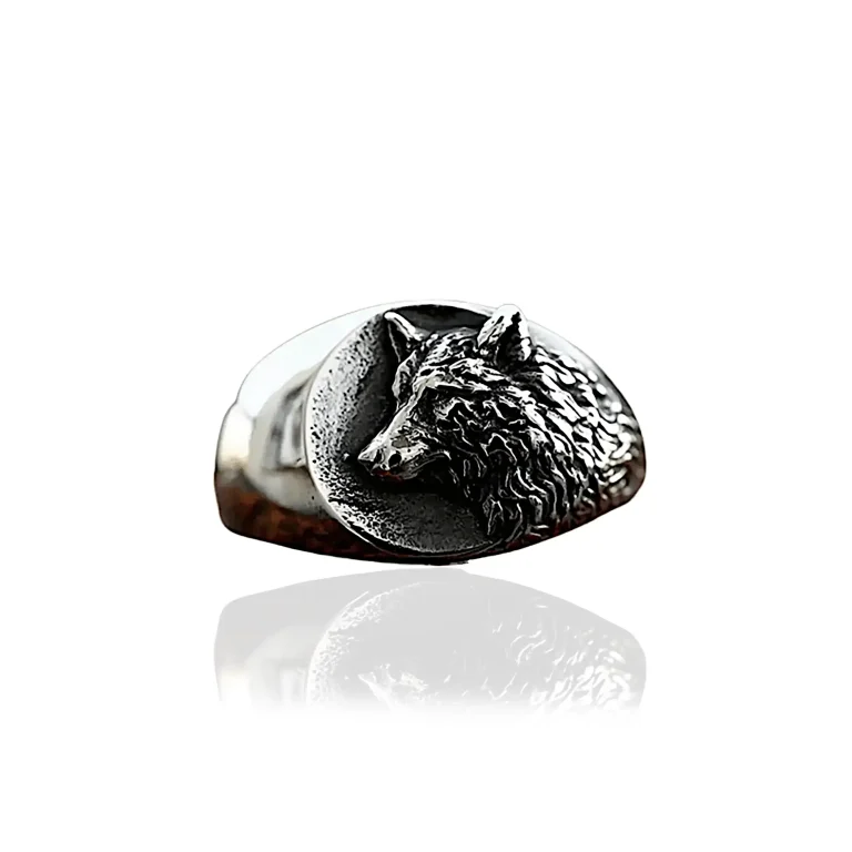 Wild Wolf Ring Silver