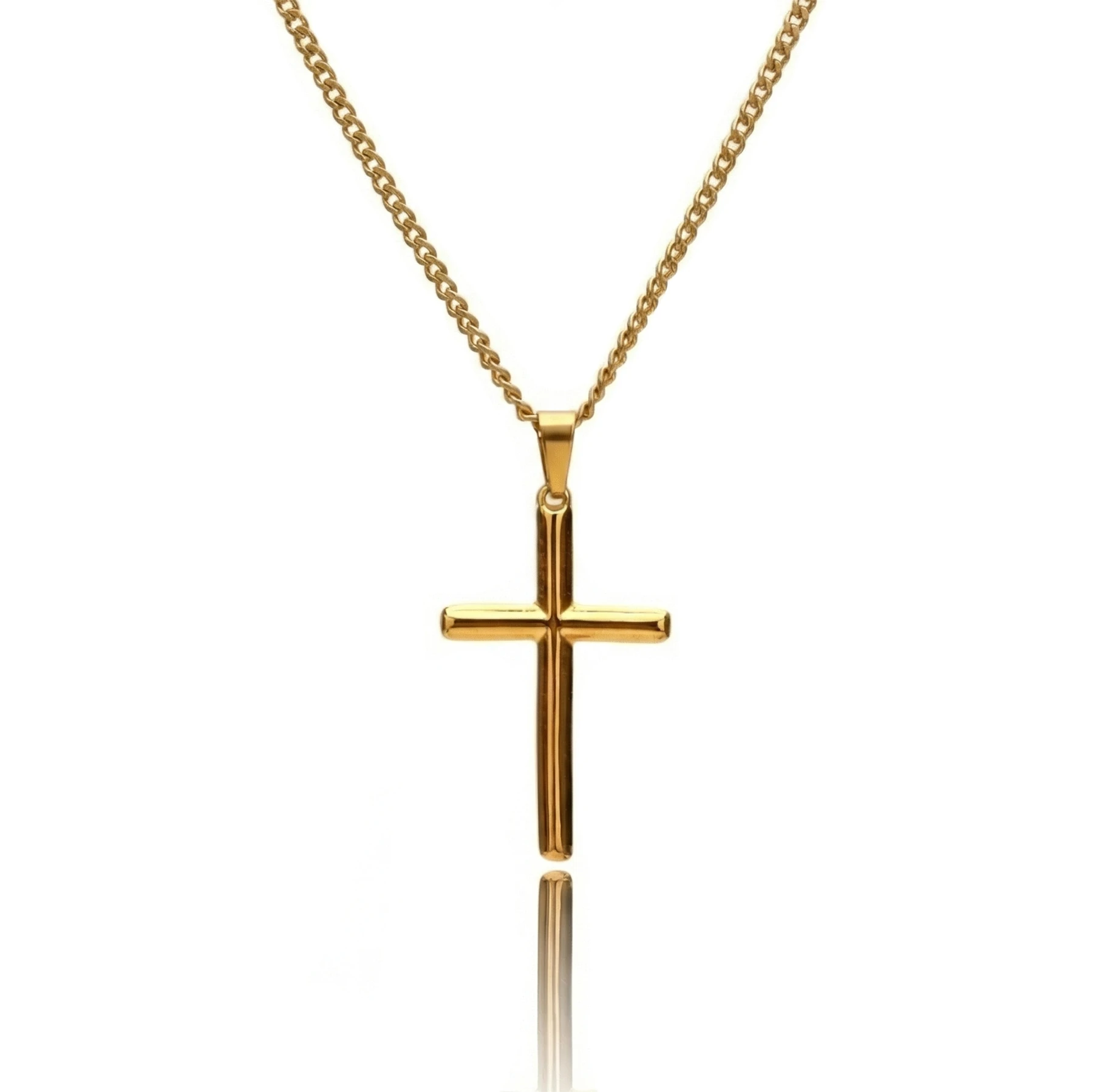 gold cross necklace