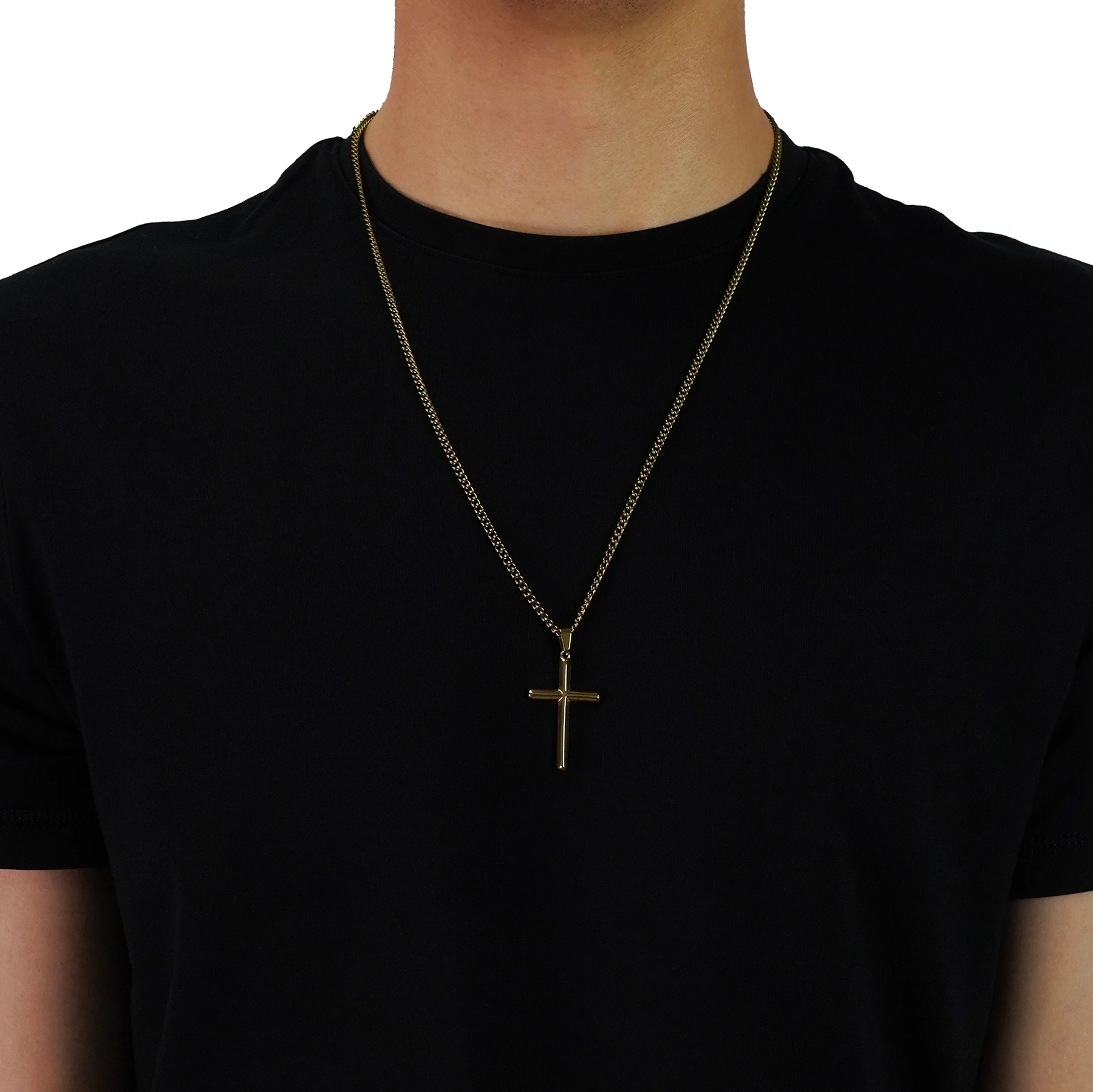 gold cross pendant