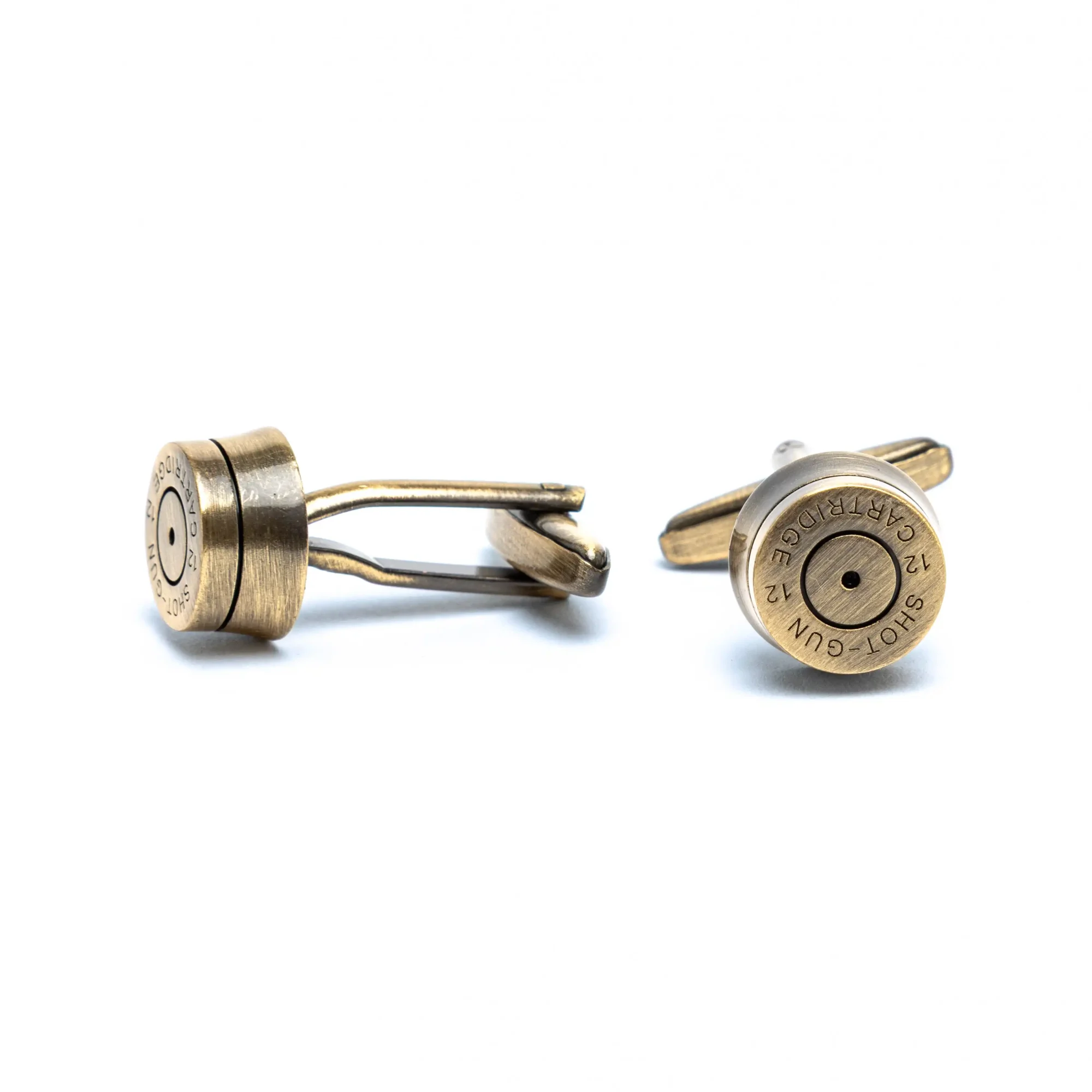 brass bullet cufflinks