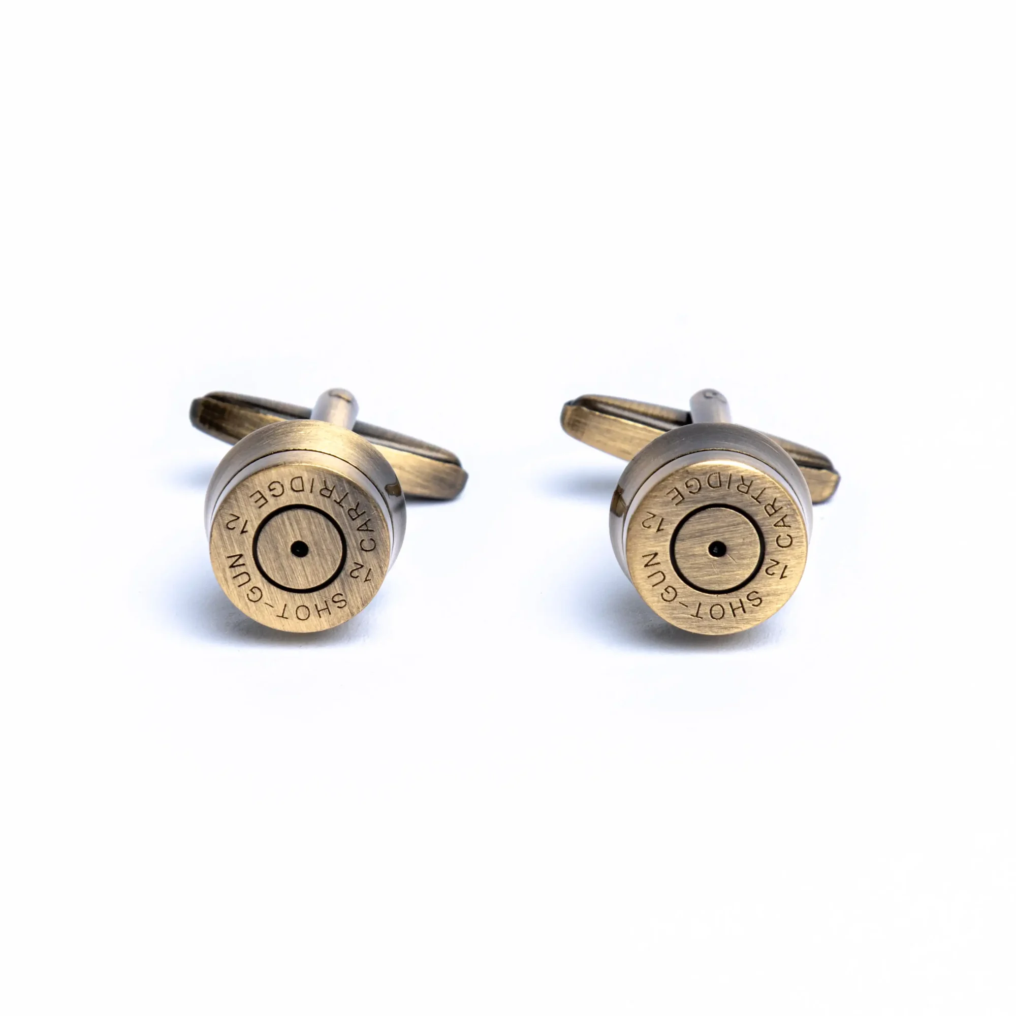 Brass bullet cufflinks