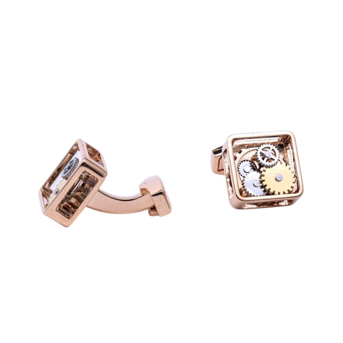 mechanical watch cufflinks