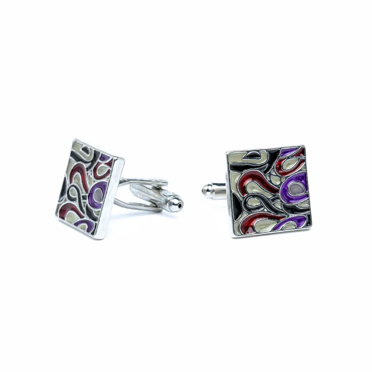 crimson flow cufflinks
