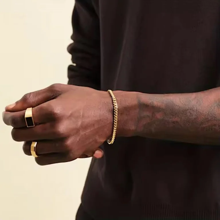 gold cuban for men
