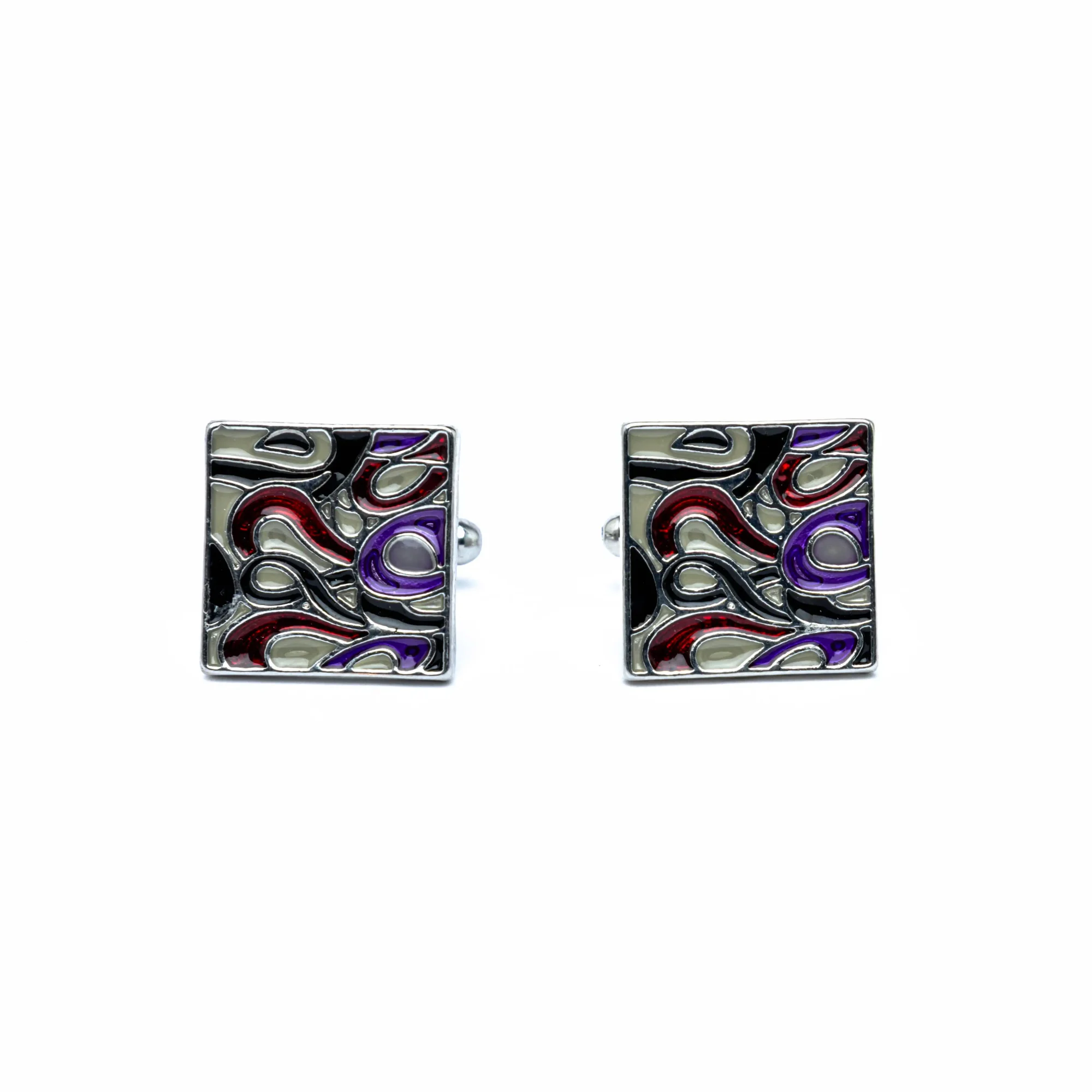 Crimson Flow Cufflinks - Image 2