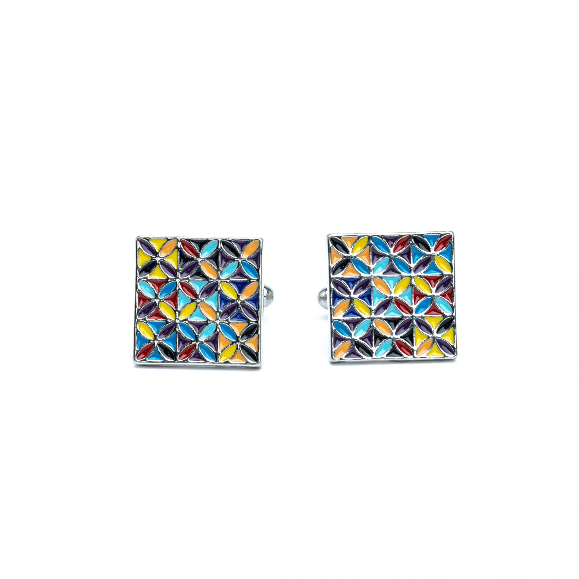 Modern Kaleidoscope Cufflinks - Image 2