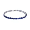 Blue Tennis Bracelet (3mm)
