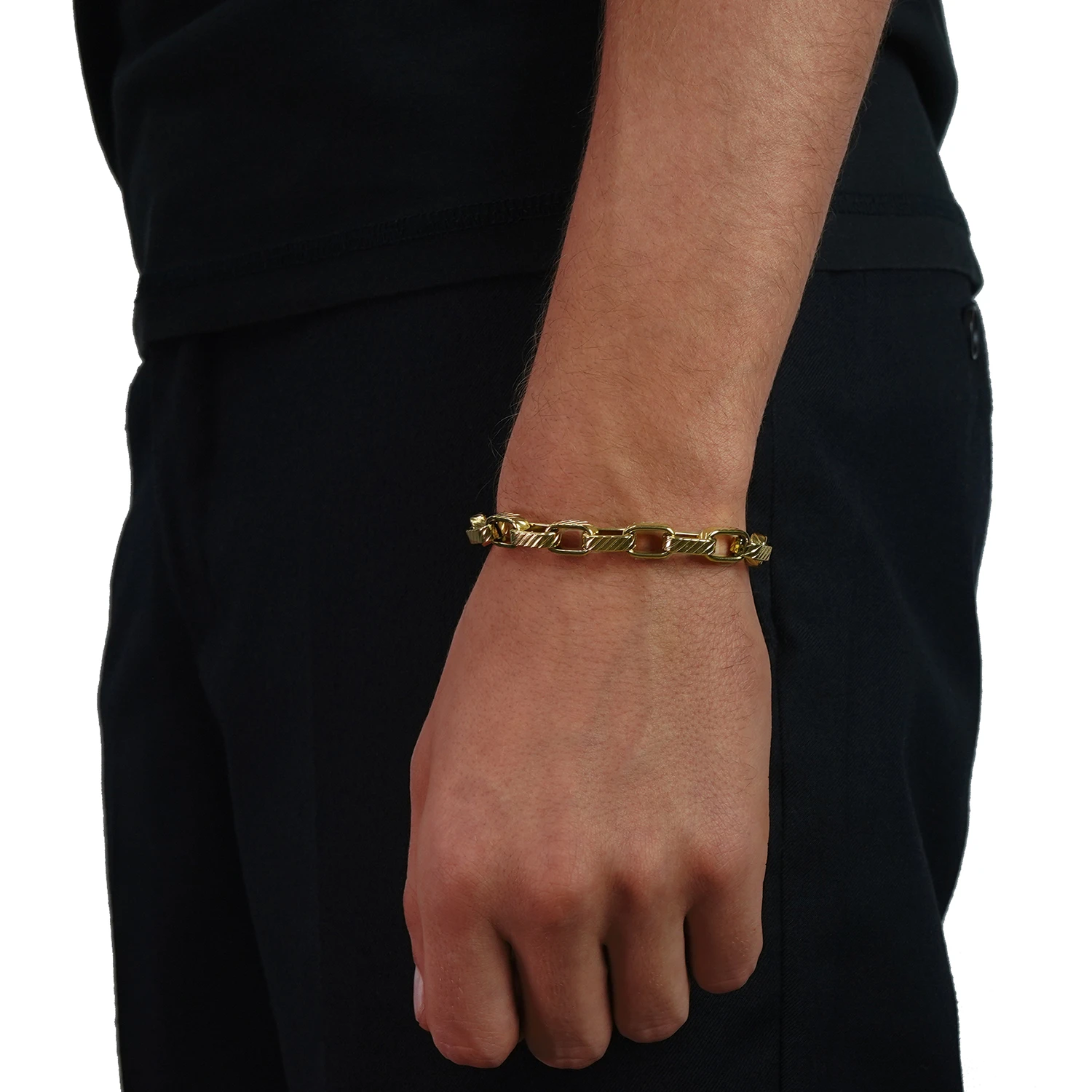 gold chain bracelet for men