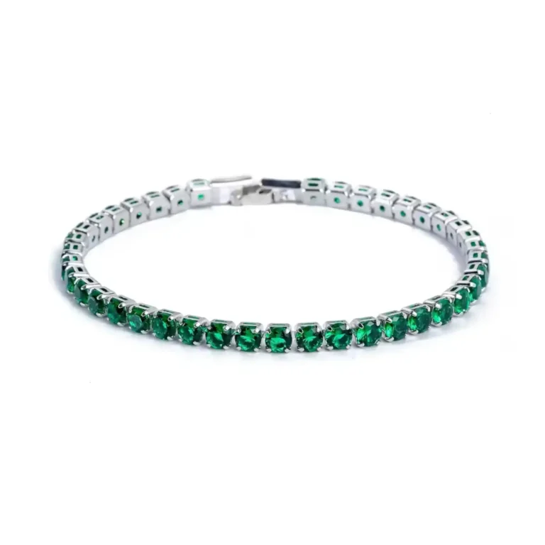 green tennis bracelet
