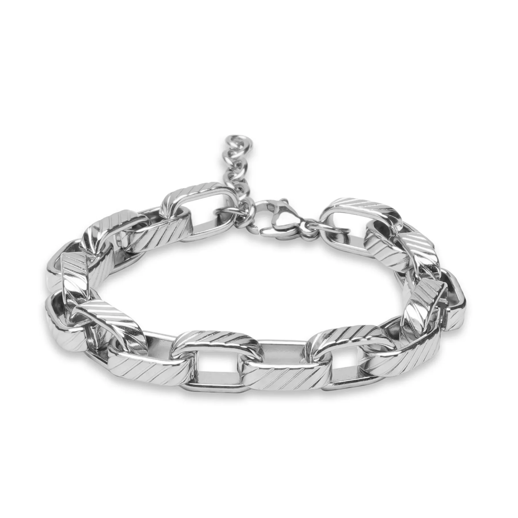 silver belcher bracelet
