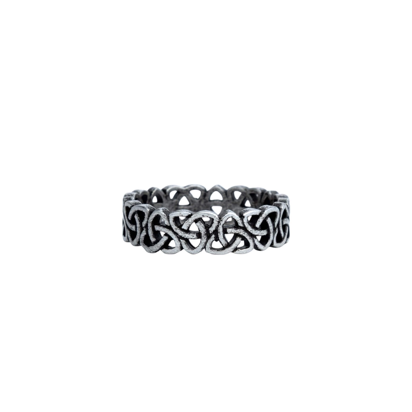 silver celtic knot ring for men