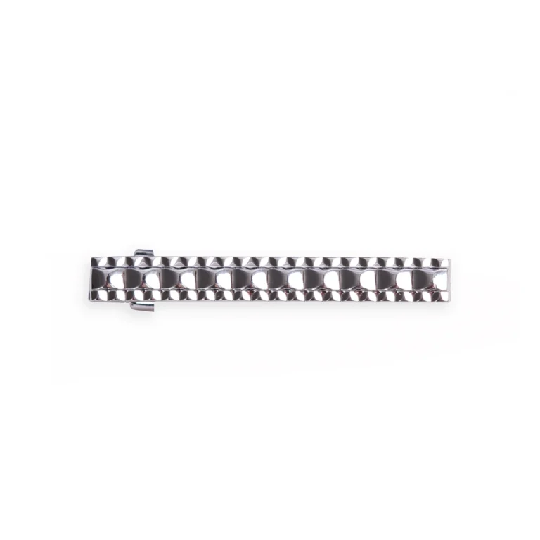 Argent rivet tie clip