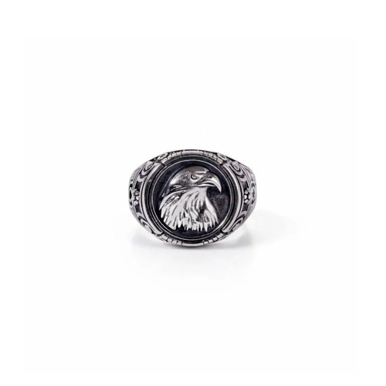 silver eagle ring
