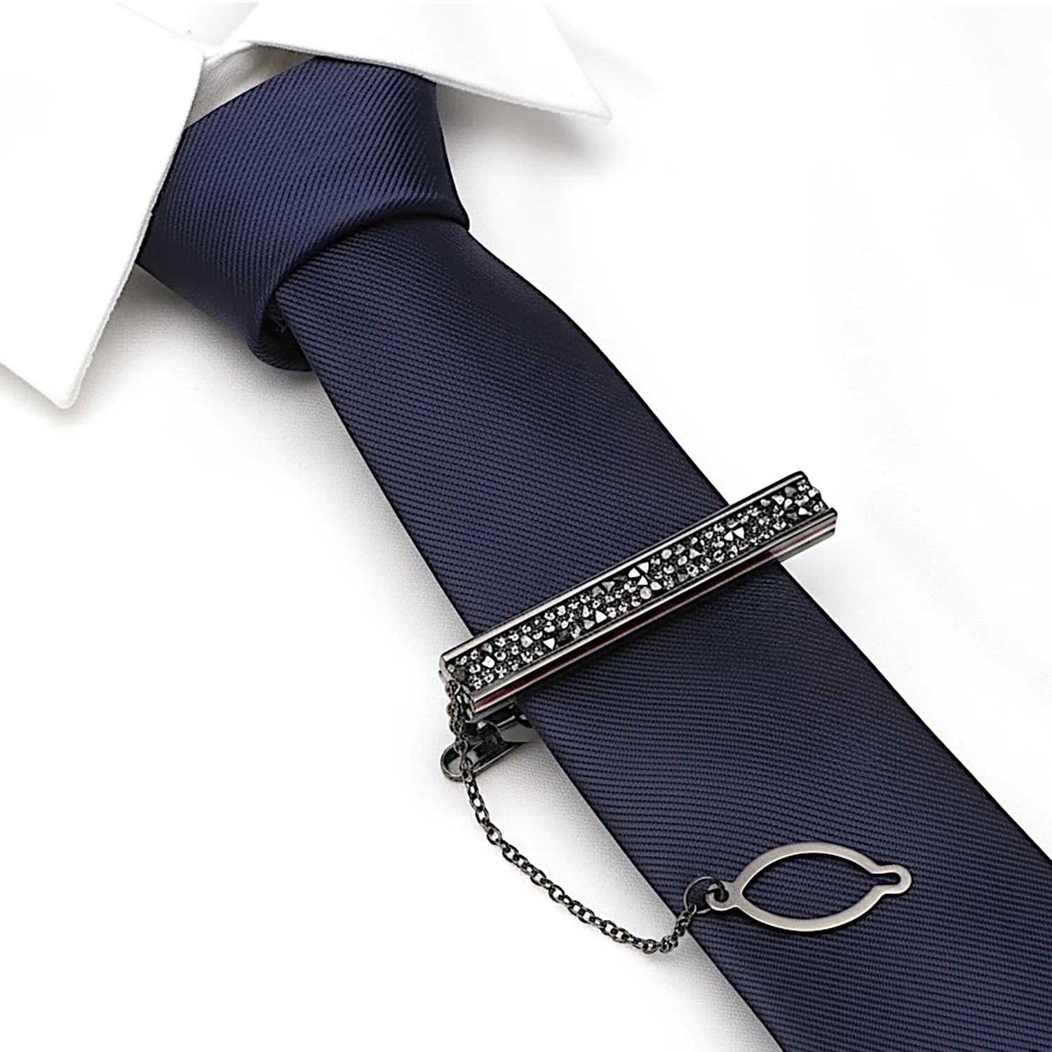 noir shardline tie clip