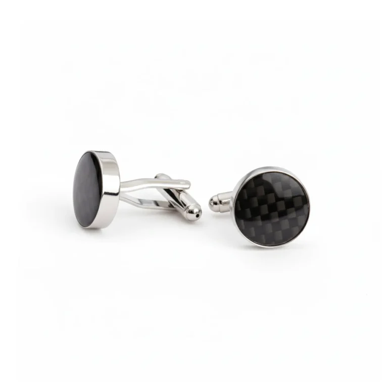 carbon fibre cufflinks