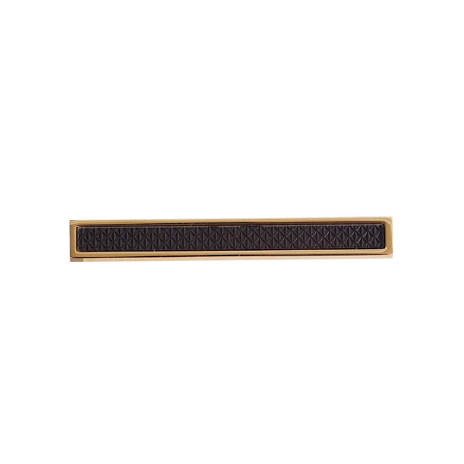 gold black tie clip