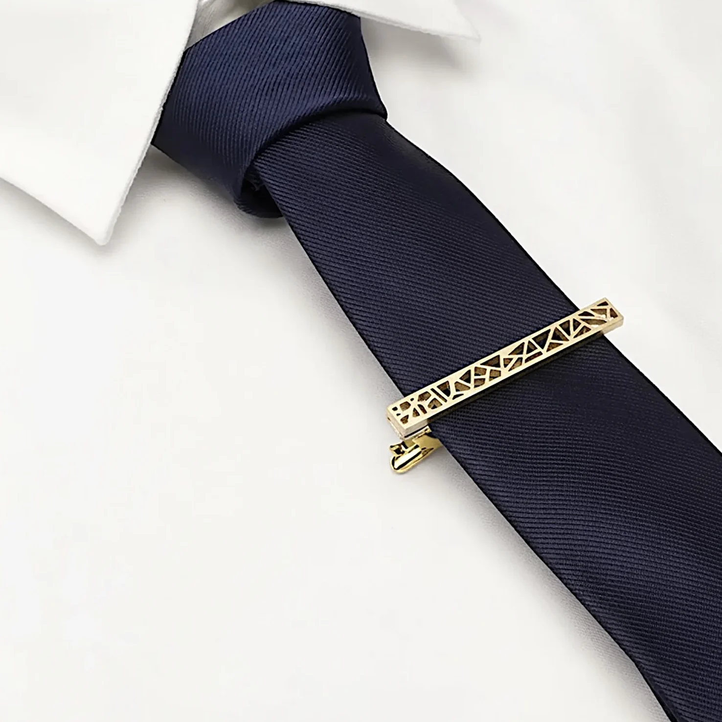 gold unique tie bar