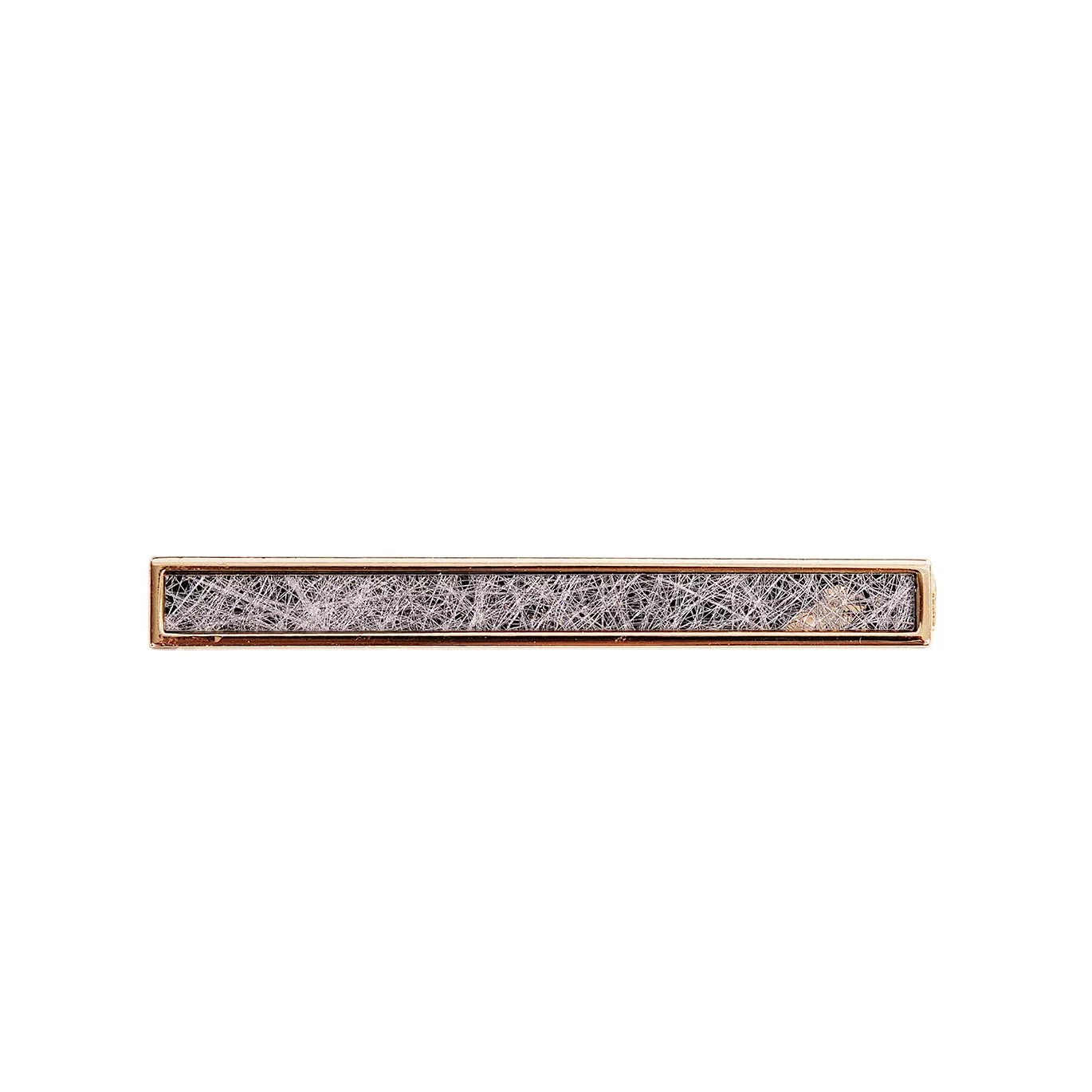 gold white tie clip
