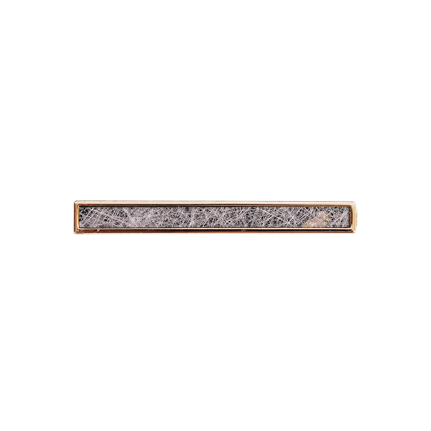 gold white tie clip