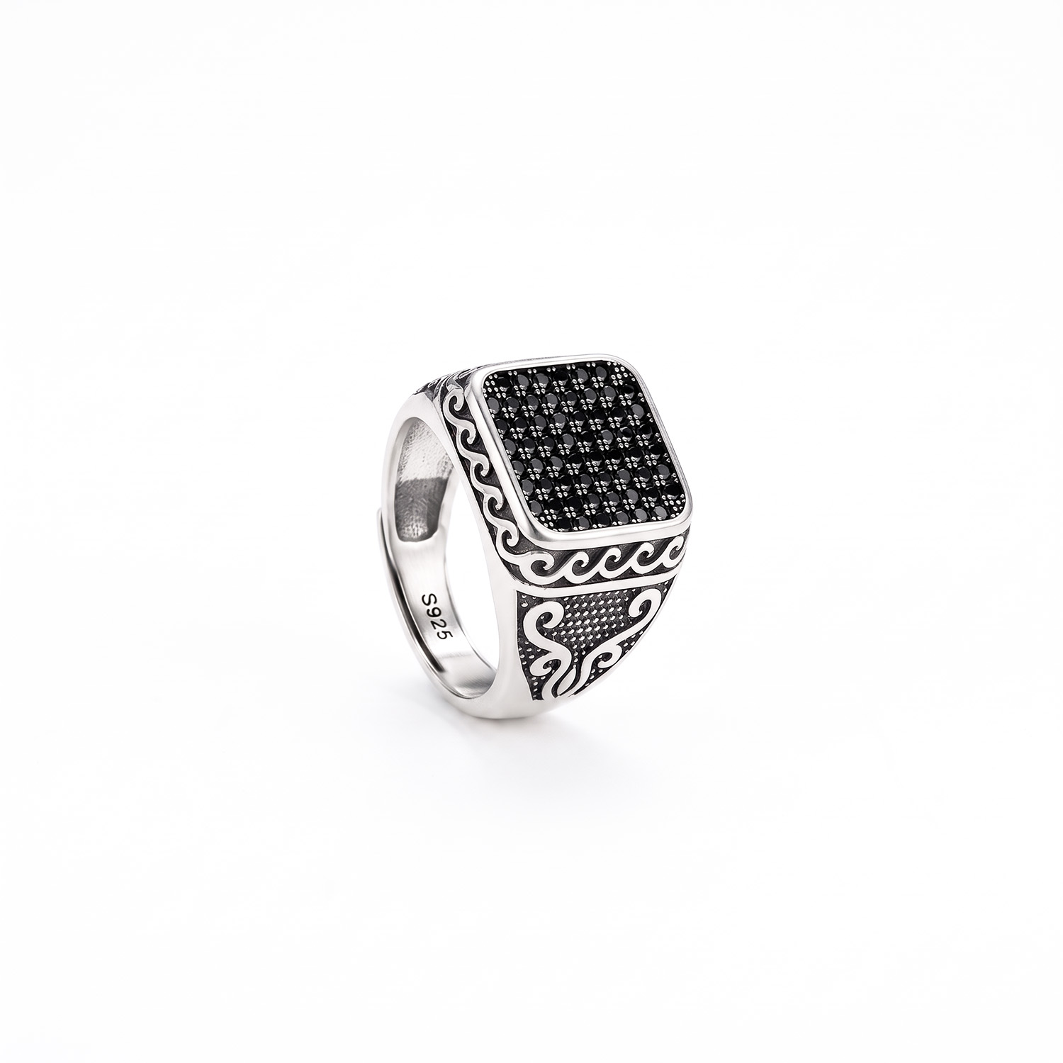 merchant seal signet ring silver