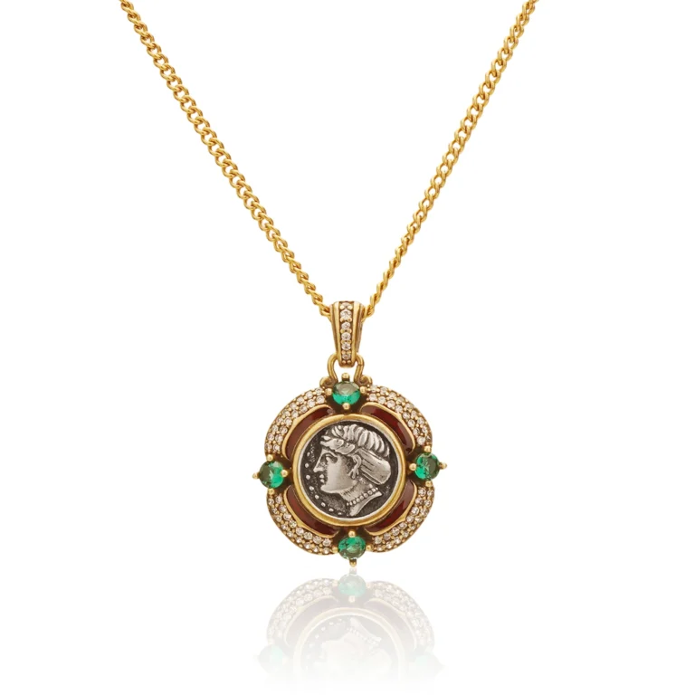 Emerald Athena Medallion