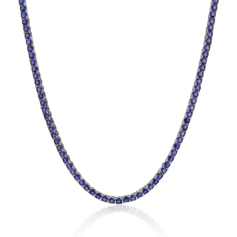 silver blue chain