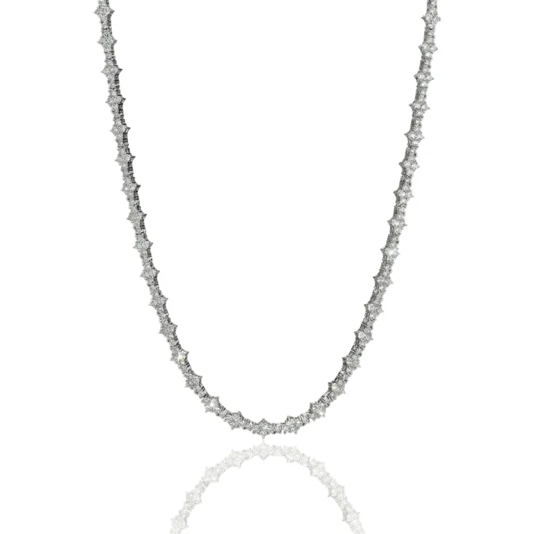 silver honey comb chain