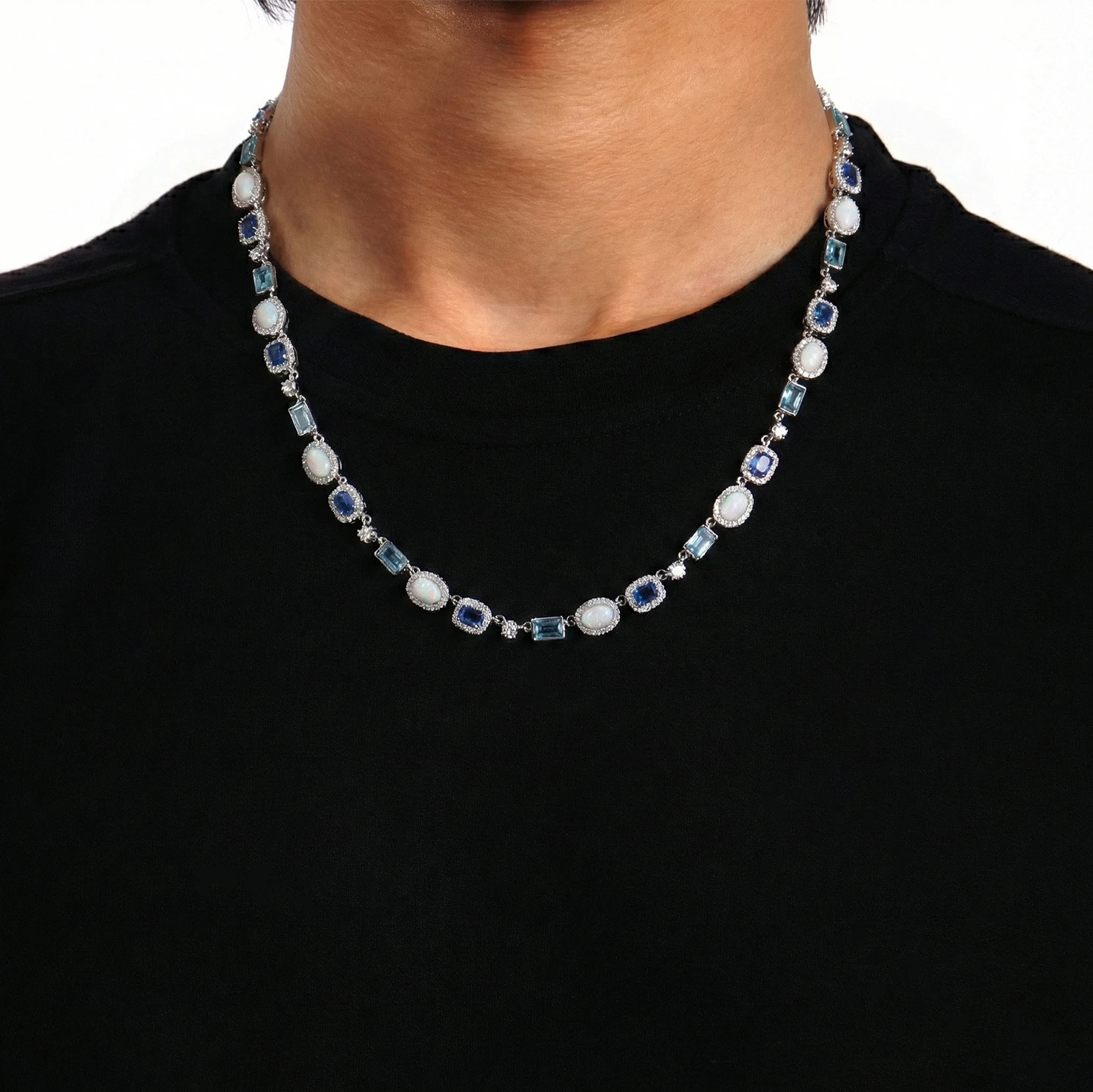 blue chain for men