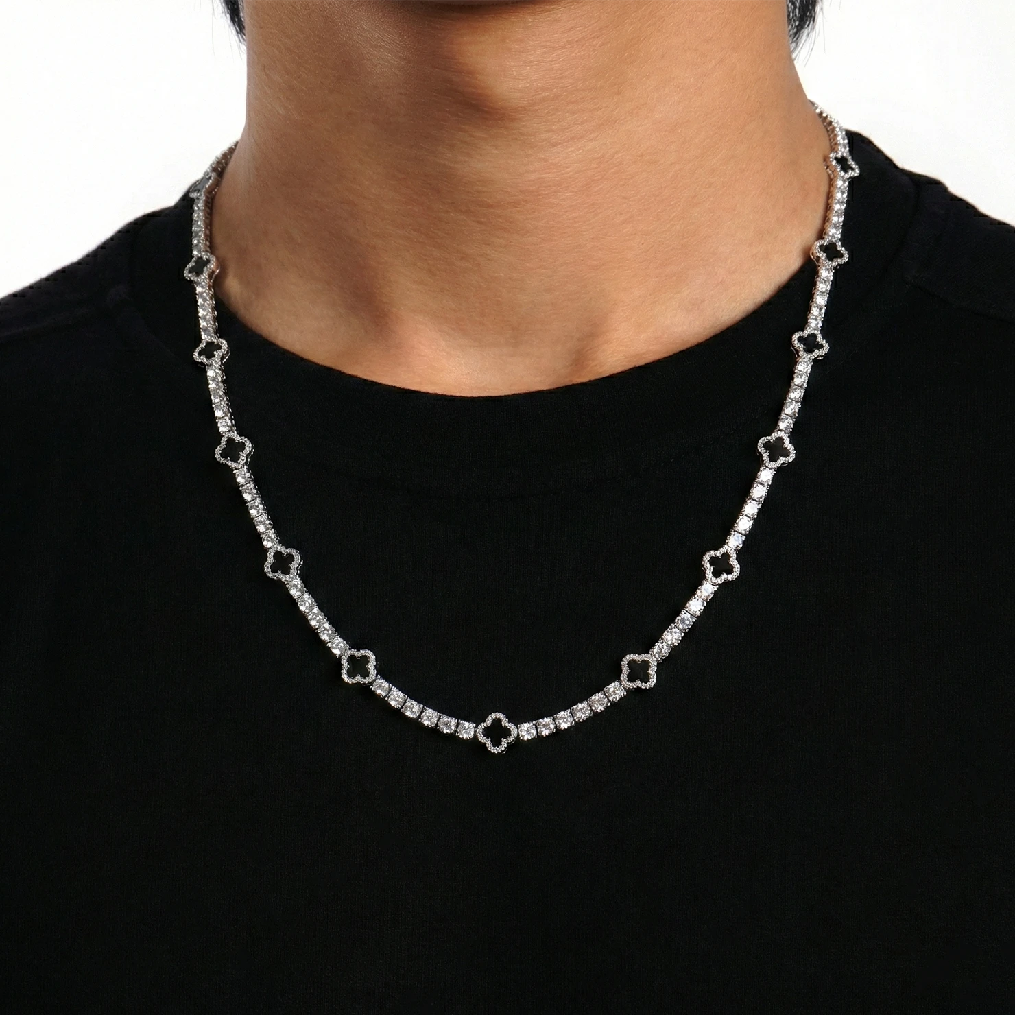 clover chain silver