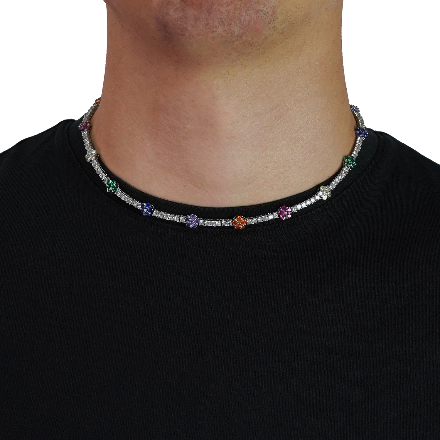 colorful flower chain