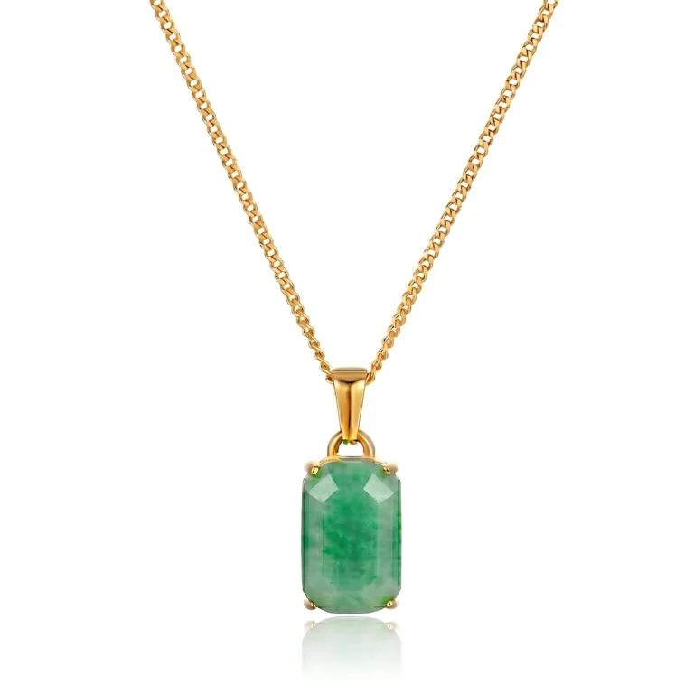 gold jade necklace