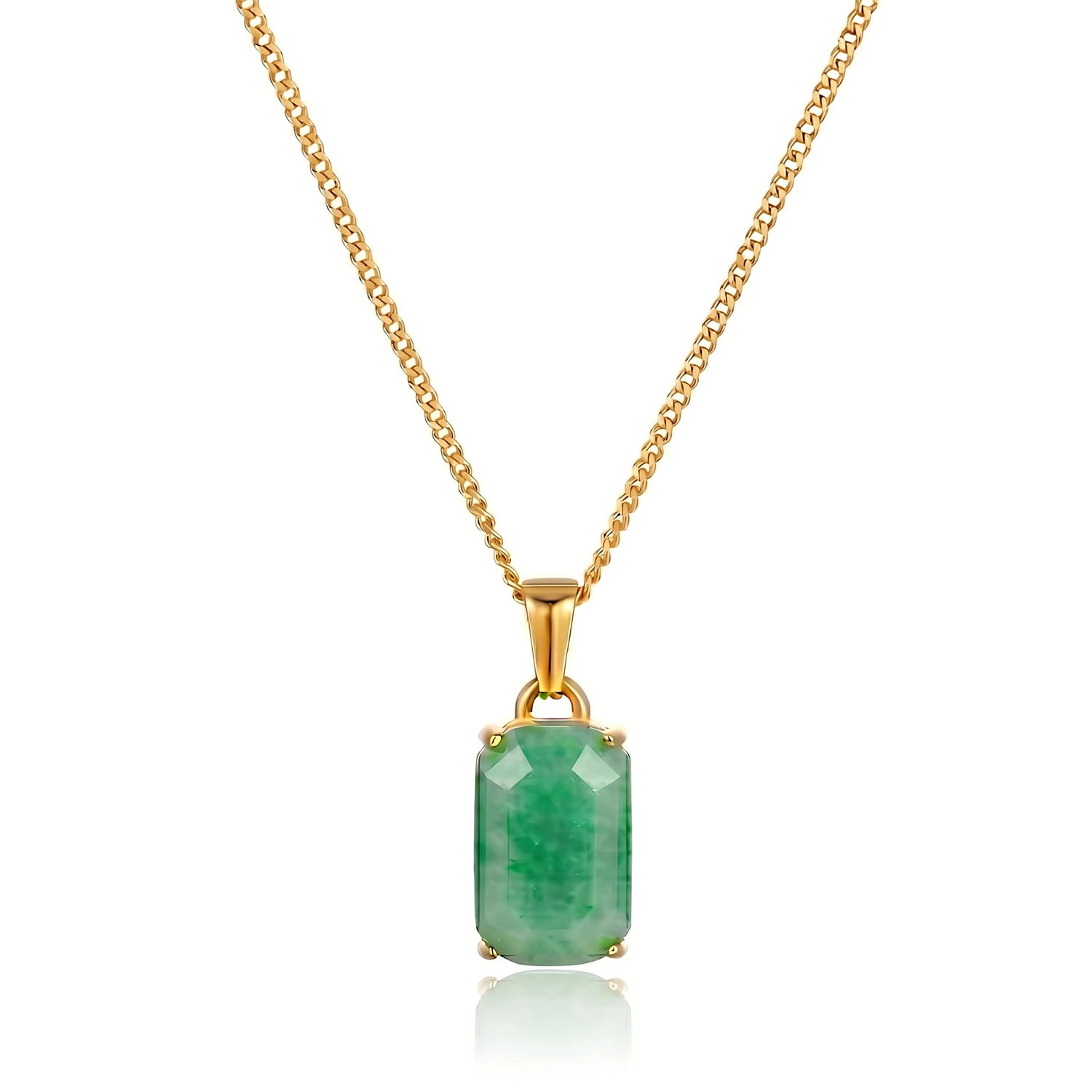 gold jade necklace