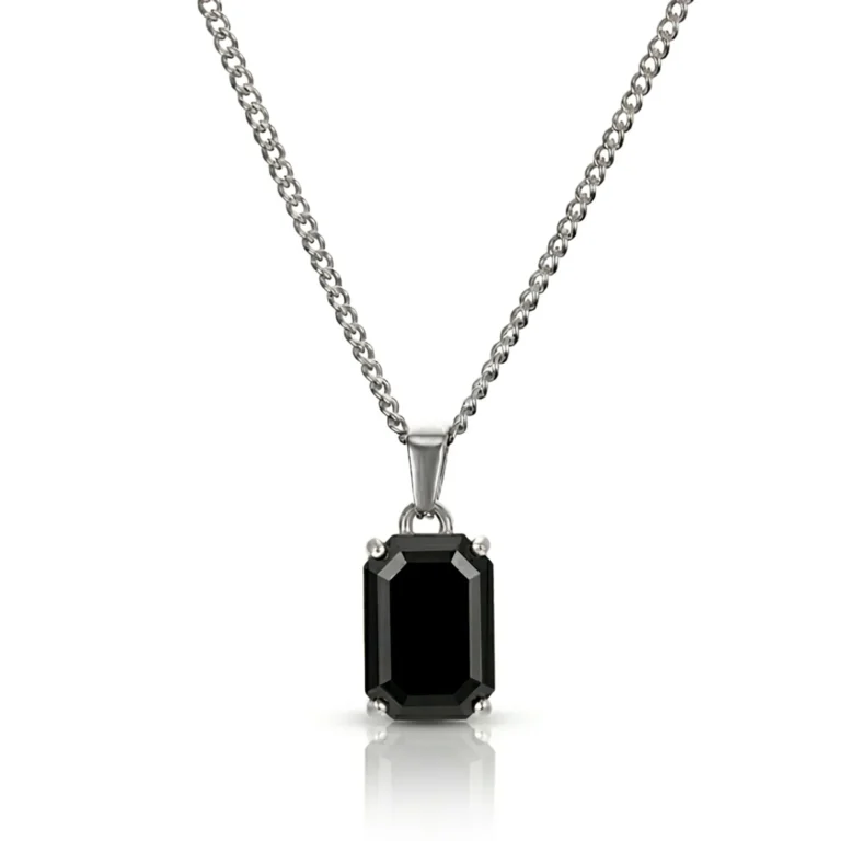 onyx necklace for men