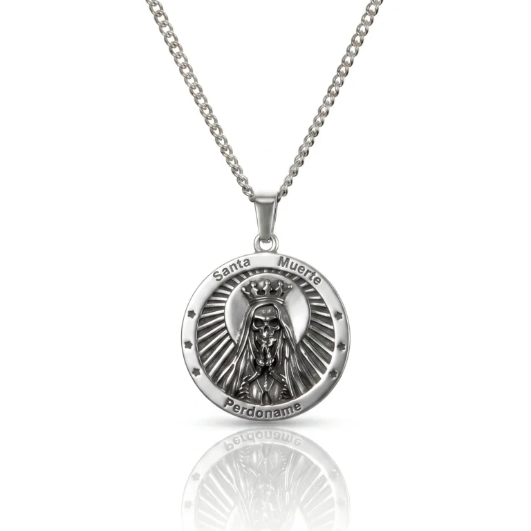 Santa Muerte necklace