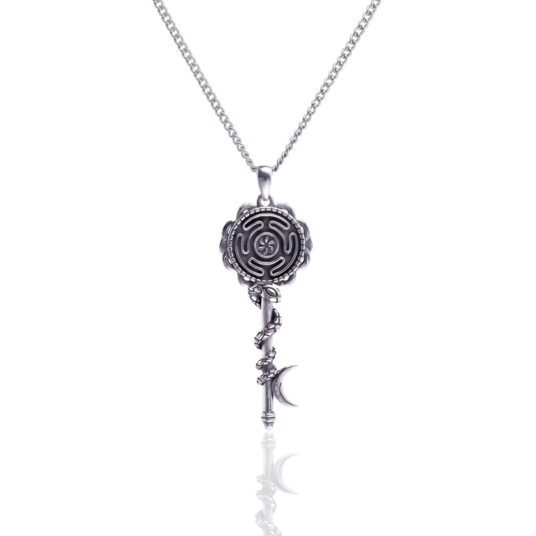 Serpent Moon Key Necklace