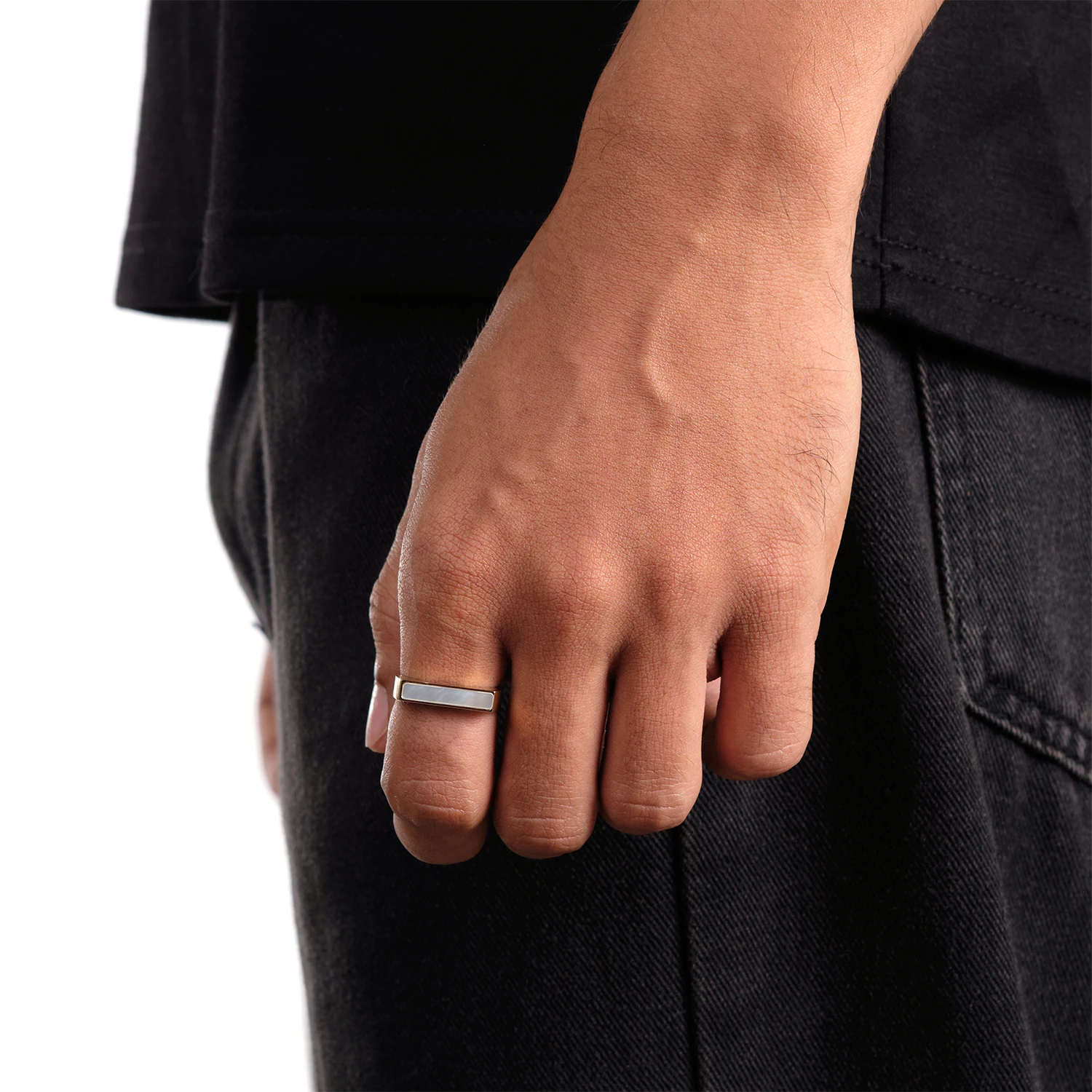 pearl ring gold