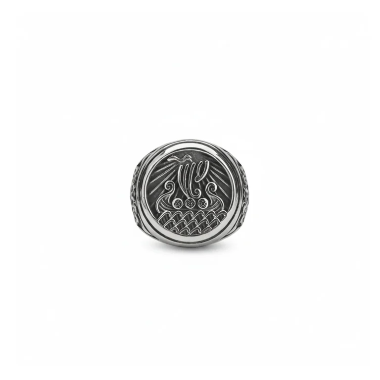 silver viking ring