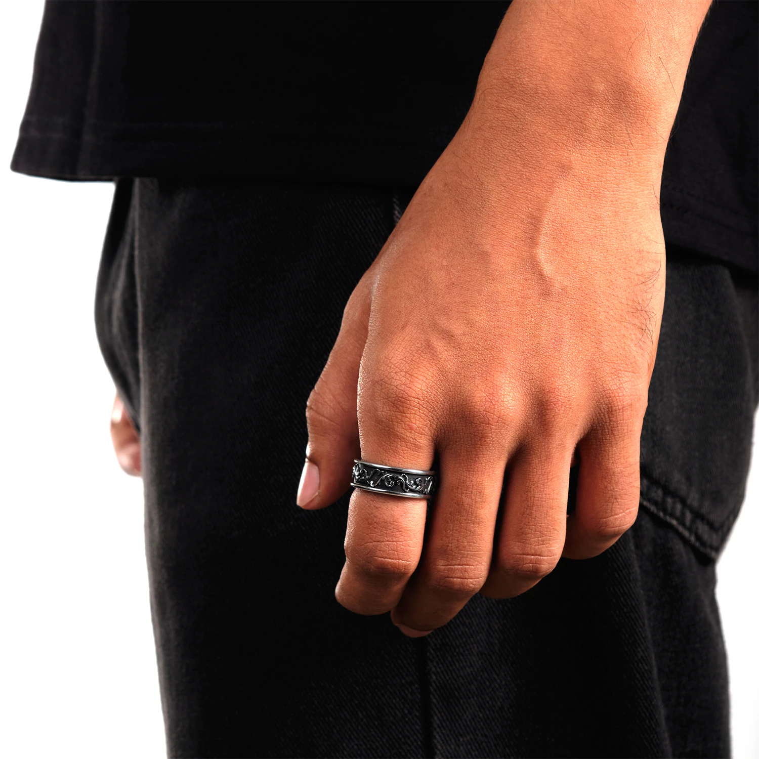 unique silver ring for men