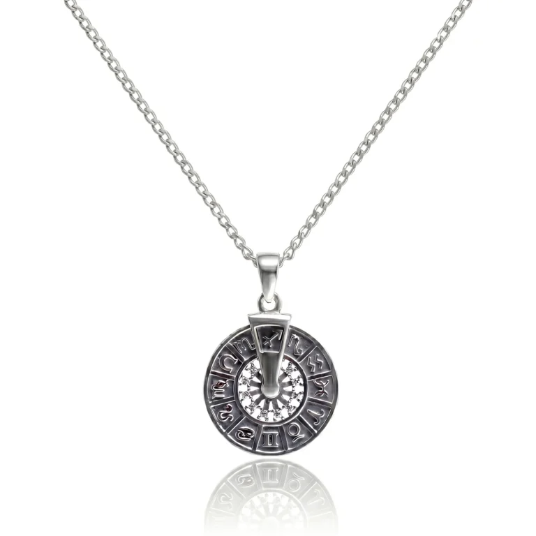 zodiac wheel pendant