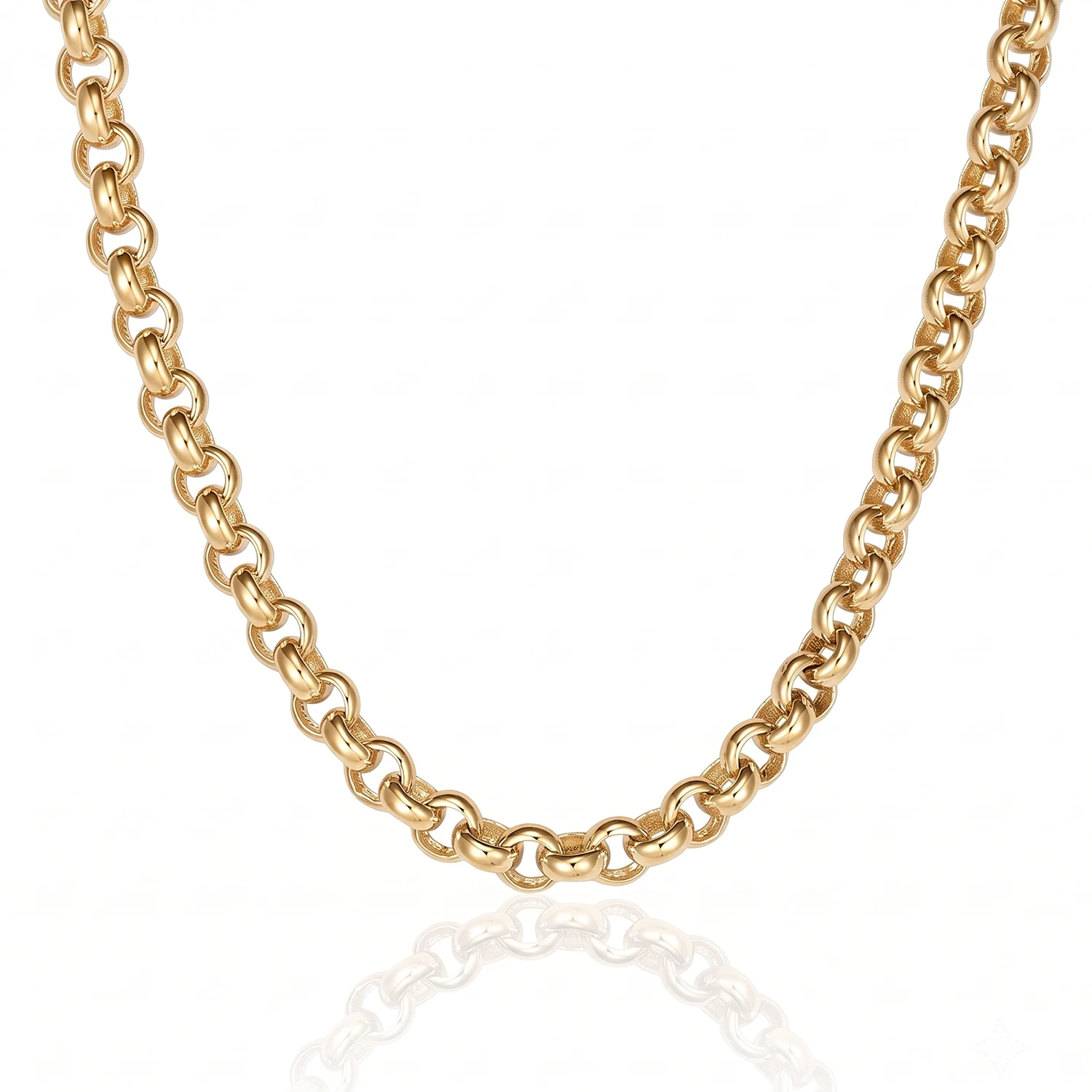 4mm gold belcher chain