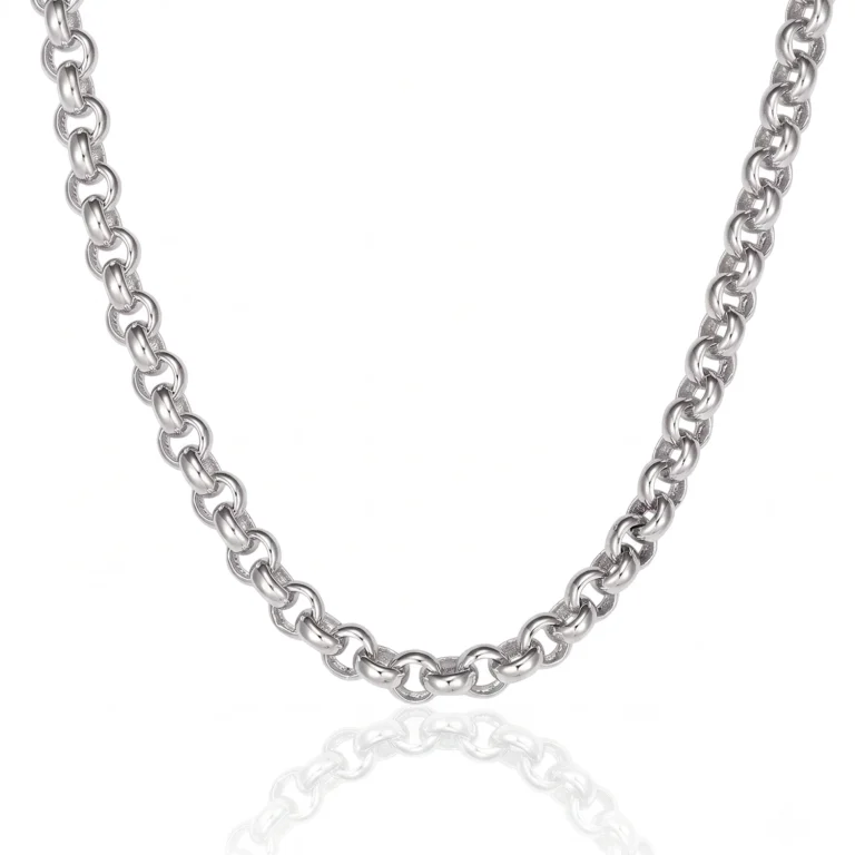 4mm silver belcher chain
