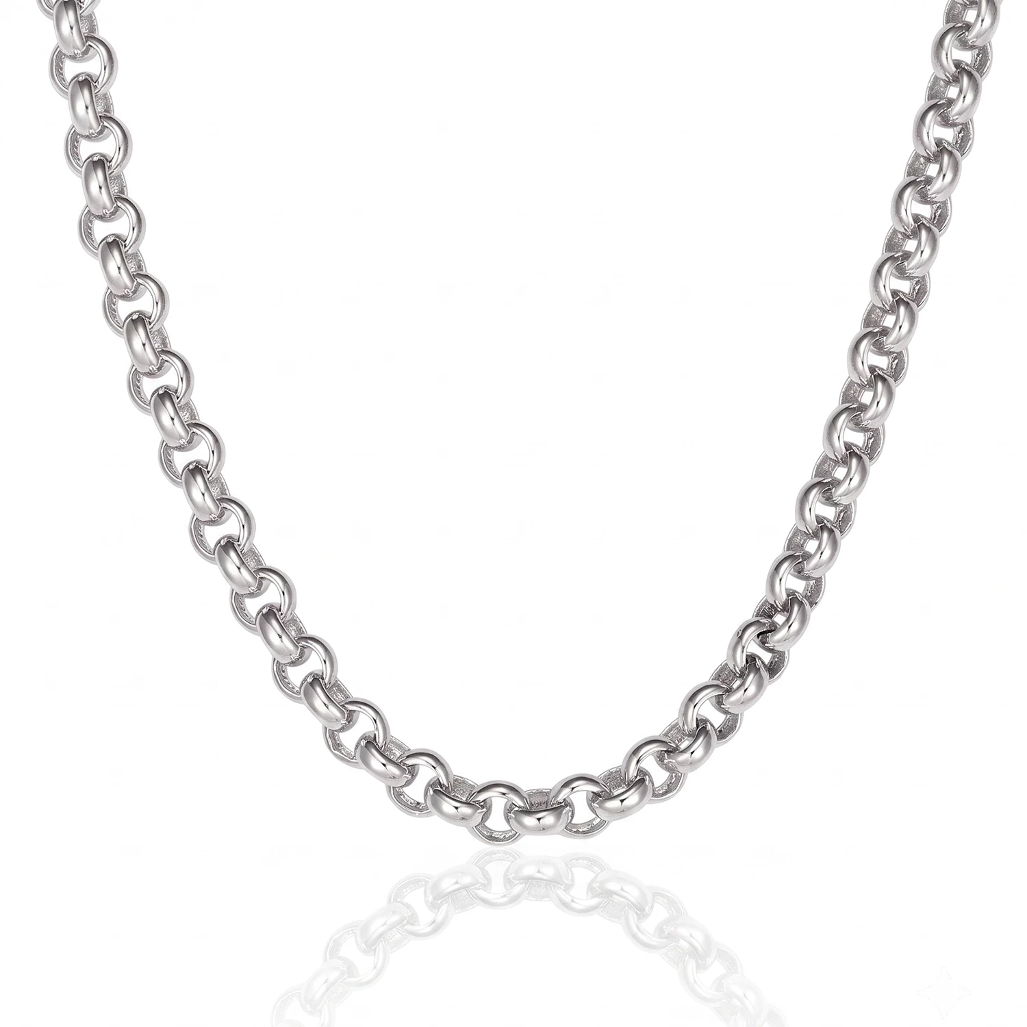 4mm silver belcher chain