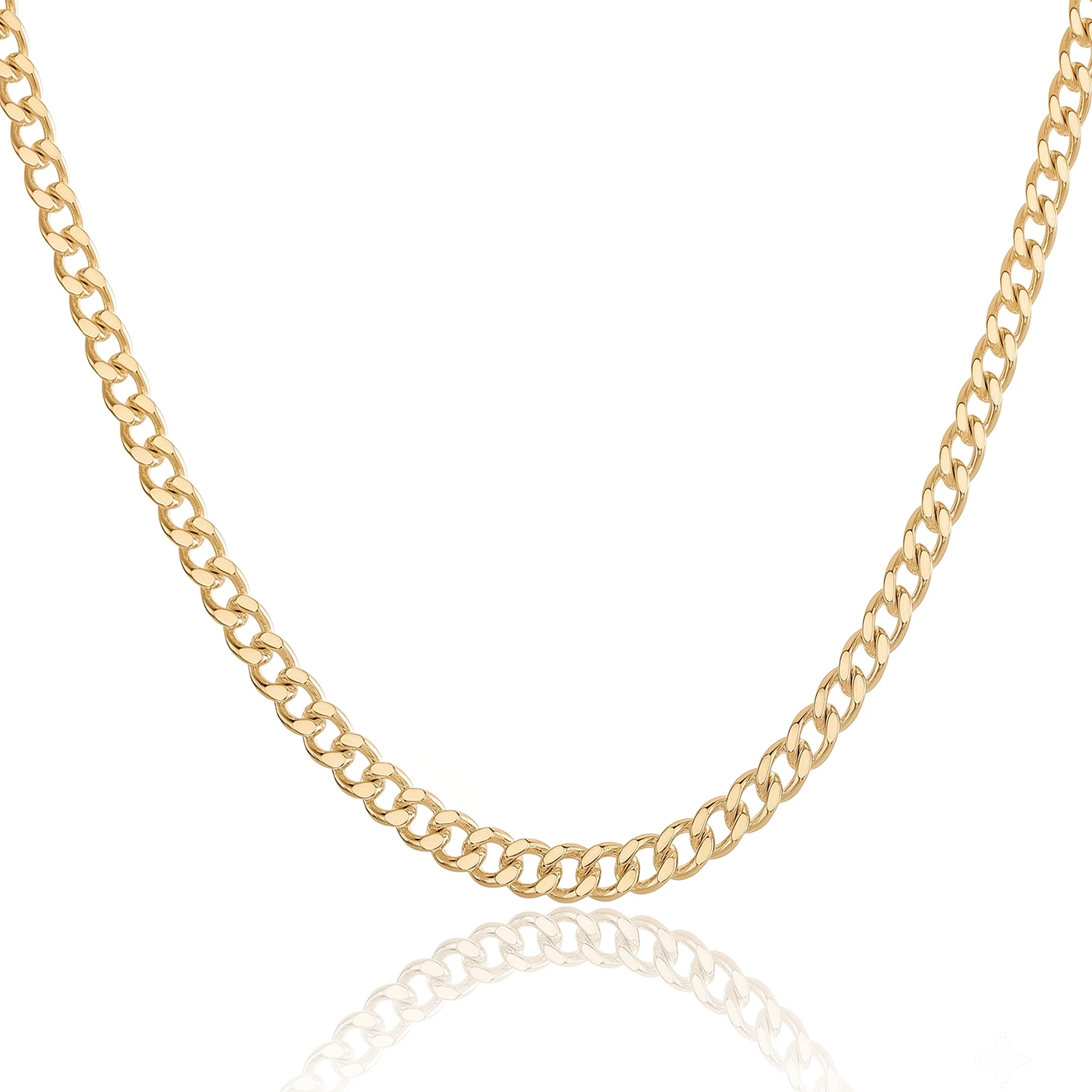 5mm gold curb chain