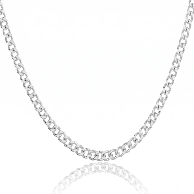 5mm silver curb chain