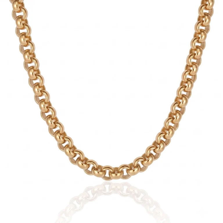 6mm gold belcher chain