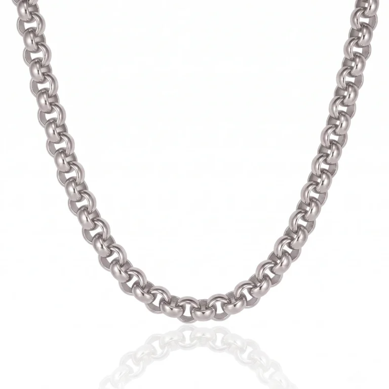 6mm silver belcher chain
