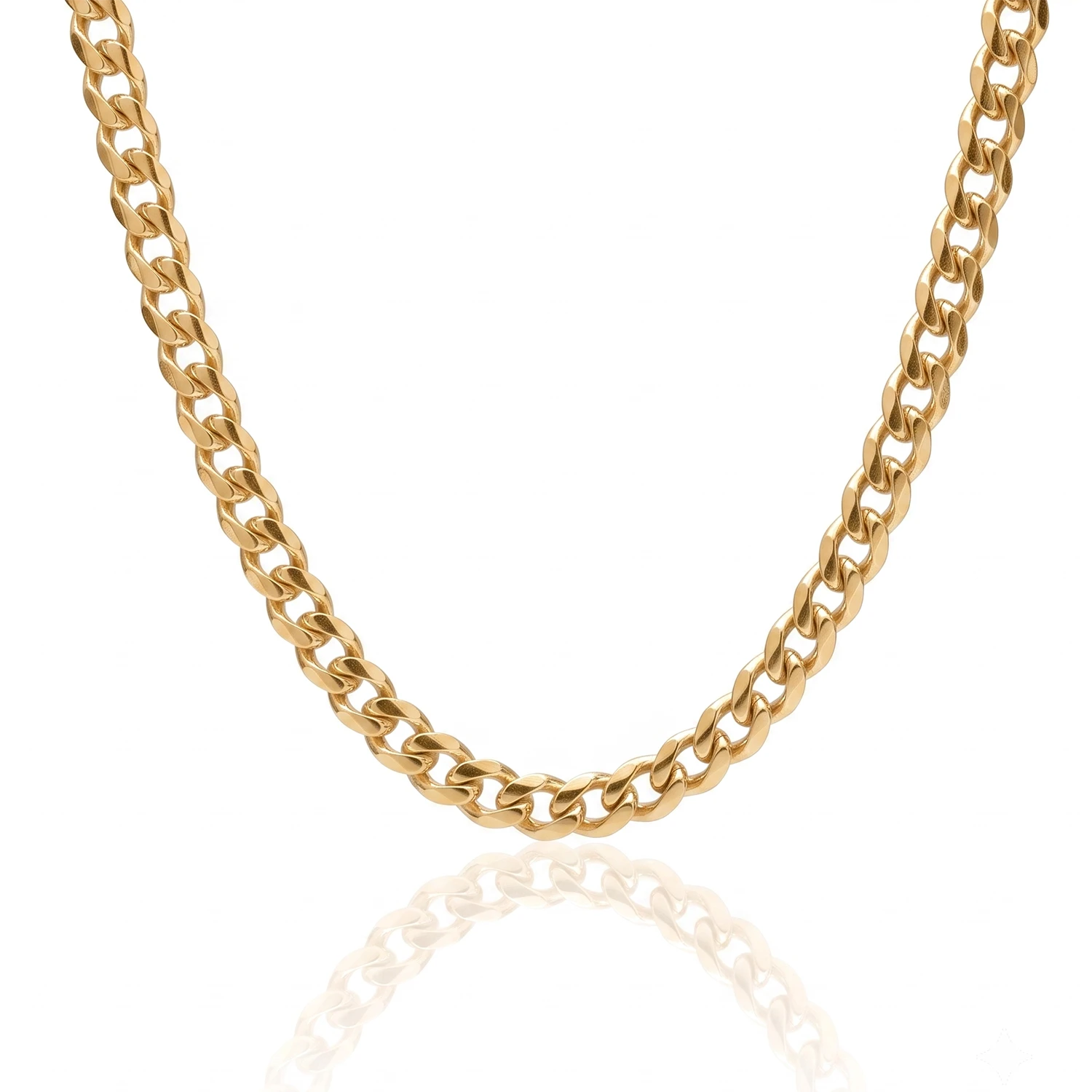 gold 6mm cuban chain for men