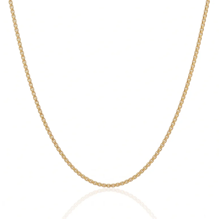2mm gold box chain for men